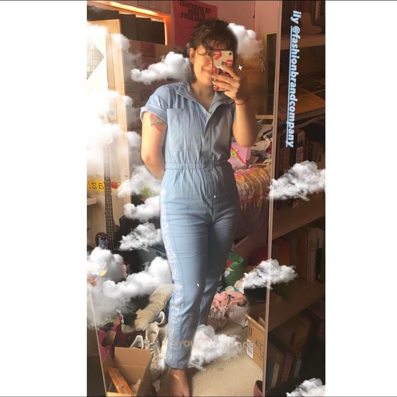 Fashion Brand Company Womens Blue Jumpsuit